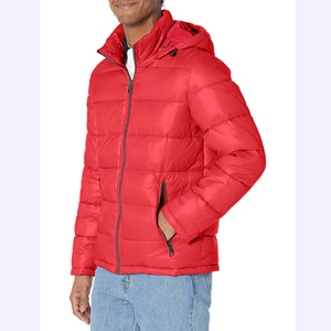 Custom OEM Printed Hooded Zipper <b>Waterproof</b> Puffer <b>Jacket</b> with Custom Logo Casual <b>Winter</b> Men's Outerwear Multi Colors - Product Image 5