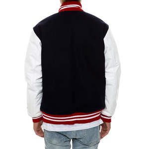 Custom Made Varsity Jacket/Men's Wool Body Varsity Jackets Wholesale Letterman Jacket with Leather Sleeves - Product Image 4