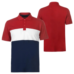Camiseta de Golf Personalizable Más Vendida para Hombre, Antiarrugas, 100% Algodón, Tejido de Punto, Logotipo Bordado, Jersey Sólido - Product Image 1