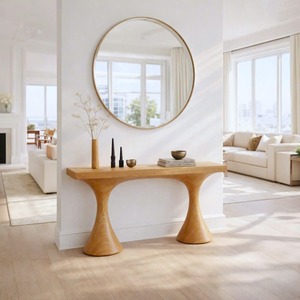Handmade Rectangular Wooden <b>Console</b> <b>Table</b> for Apartment Living Room Dining Home Office Decor Versatile Furniture for Home Use - Product Image 2