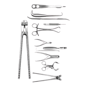 Ensemble d'instruments chirurgicaux orthopédiques professionnels 12 pièces en acier inoxydable pour chirurgie osseuse, kit médical chirurgical CE ISO complet - Product Image 2