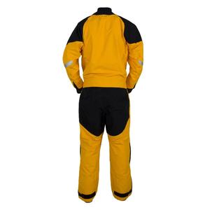 Men's High Visibility Waterproof <b>Work</b> Coverall Polyester Reflective Safety Protective Yellow <b>Black</b> Trim - Product Image 2