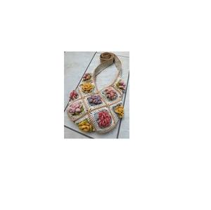 Bolso de Playa Tejido a Crochet para Mujer, Hecho a Mano, de Gran Capacidad, con Hilo de Algodón, para Vacaciones de Verano, Disponible para la Venta - Product Image 5