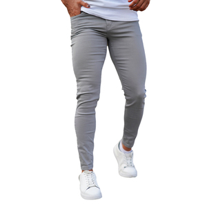 Spring Men's Outdoor Slim <b>Fleece</b> Breathable Garment Dyed High Waist Straight Leg Sweatpants Casual <b>Work</b> Pants - Product Image 1