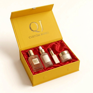 Caja de Regalo Magnética de Lujo Personalizada al por Mayor con Interior de Satén y Lámina Dorada Rígida para Cosméticos, Cuidado Personal y Empaque de Regalos - Product Image 1