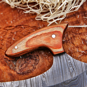 Steel Pizza Cutting <b>Edge</b> For Pizza Damascus Steel Pizza Axe Premium <b>Cutter</b> Handmade Kitchen Tool Comfortable Grip Durable - Product Image 5