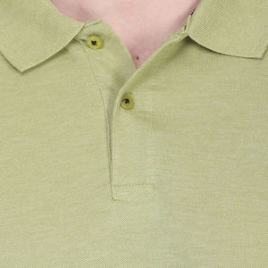 Men's Olive Green Solid Polyester/Cotton Knitted Short Sleeve Casual <b>Shirt</b> Breathable Quick Dry <b>Button</b> Front Regular Fit - Product Image 4