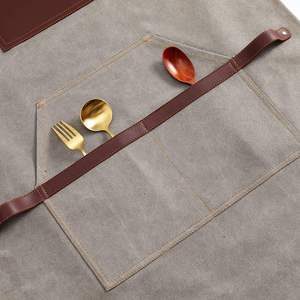 Tablier de barbier personnalisé avec logo, unisexe, en cuir PU, tablier de chef, tablier de barbier - Product Image 6