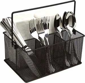 Luxury Gold Round Metal Cutlery Holder Perforated Flatware Caddy <b>Tabletop</b> Spoon Fork Organizer Kitchen Utensil <b>Storage</b> Stand - Product Image 5