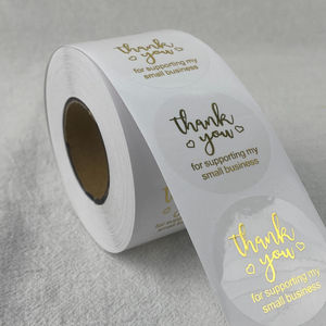 สติกเกอร์กันน้ำแบบม้วนสี่เหลี่ยมจัตุรัสสั่งทำพิเศษ ป้ายยูวีกันรอย และสติกเกอร์สำหรับบรรจุภัณฑ์ขวด ผู้ผลิตงานพิมพ์ - Product Image 1