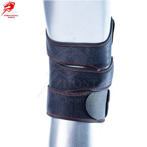 Sangles de soutien pour genoux de qualité supérieure, élastiques renforcées, ajustement confortable et compressif, design réglable pour l'entraînement musculaire - Product Image 3