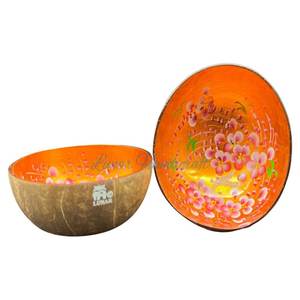 Juego de cuencos de cáscara de coco ecológico hecho a mano cuchara de cubiertos lacados de diseño moderno para postre de fiesta hecho en Vietnam - Product Image 6