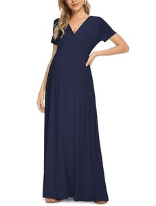 Vestido Largo de Gasa para Embarazadas y Maternidad, Ropa Casual, Vestidos de Fiesta para Lactancia, Transpirables, Ropa para Mujer - Product Image 5