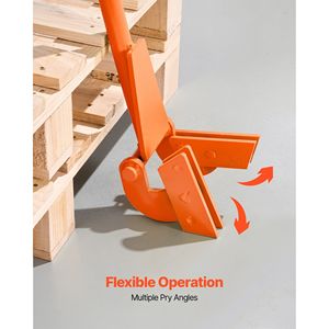 Herramienta de Extracción de Tablas de Terraza de Acero al Carbono de 40 Pulgadas, Tipo Pallet Buster, con Capacidad de Carga de 2000 Libras, Palanca de Desmontaje - Product Image 6