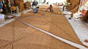 Tapis de contrôle de l'érosion en fibre de coco naturelle tissée, anti-animaux, biodégradable, pour pentes, de la marque Viet Delta - Product Image 2