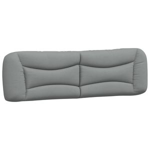 Cuscino per testiera in tessuto 76 \ "grigio chiaro per lettura e riposo letto - Product Image 2