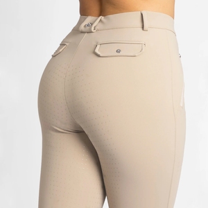 High Quality 4-way Stretch Horse Riding Breeches <b>Leggings</b> Tights <b>Equestrian</b> Wear Pants on Technical Fabric with Soft Feel - Product Image 6