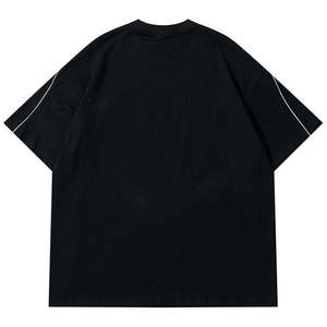 เสื้อยืดทรงบ็อกซ์ แขนสั้น ผ้าคอตตอนหนา พิมพ์ลายกราฟิก ทรงโอเวอร์ไซส์ สำหรับผู้ชาย - Product Image 5