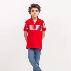 Chemises polo personnalisées pour enfants, garçons, manches courtes, rayées, sport, décontractées, uniformes scolaires, chemises polo modernes - Product Image 2