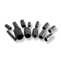 Écrou de couplage hexagonal en acier au carbone zingué/galvanisé M6-M16 Classe 8, écrou d'extension de tige pour machines