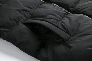 Chaqueta Acolchada para Hombre, Resistente al Viento, con Exterior de Poliéster, Relleno Térmico, Resistente al Agua, Cuello Alto, Tela de Lona - Product Image 5