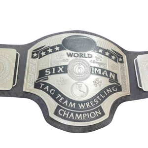 เข็มขัดแชมป์มวยปล้ำทีมชาย 6 คนระดับโลก คุณภาพสูง ดีไซน์ปรับแต่งได้ สำหรับแฟนๆ - Product Image 2