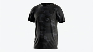 T-shirt camouflage vintage pour homme, 100% coton, coupe ajustée, tissu 260 GSM, fabrication sur mesure, vêtements de sport OEM pour activités de plein air, pêche - Product Image 4