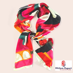 Luxury Custom Printed Long <b>Scarf</b> Soft Fabric Head <b>Scarf</b> White Label OEM ODM Textile Manufacturer Export Supplier - Product Image 3