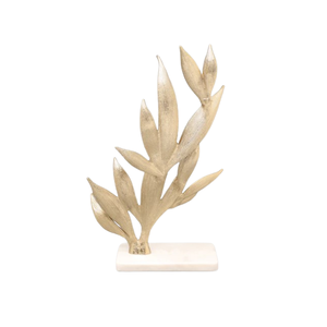 Handmade Cast Aluminum Sculpture <b>Table</b> Metal Sculpture for Living Room Home Decorative Outdoor Abstract Sculpture Gold color - Product Image 2