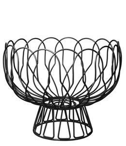 Panier à fruits décoratif en métal de qualité supérieure pour le rangement sur comptoir à la maison, avec un design équilibré et une texture lisse - Product Image 1