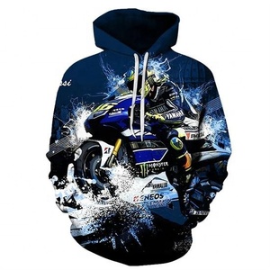 Nouveau pull d'hiver tendance pour homme, style course moto, imprimé numérique 3D, à capuche, 100 % coton molletonné, camouflage, haute qualité - Product Image 3