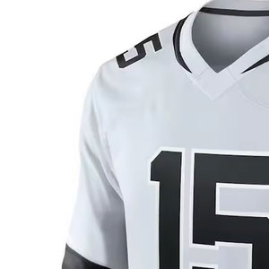 Camiseta de Fútbol Americano Personalizada de Alta Calidad, Transpirable, Estampada, de Manga Corta, Hecha de 100% Poliéster Ligero, Venta al Por Mayor - Product Image 4