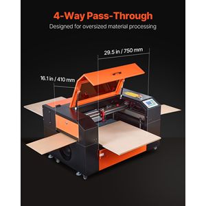 60W CO2 Laser Engraver Cutter <b>Machine</b> 24 X 16 in 4 Way Pass Air Assist <b>Engraving</b> Cutting CO2 Laser <b>Engraving</b> <b>Machine</b> Co" - Product Image 6