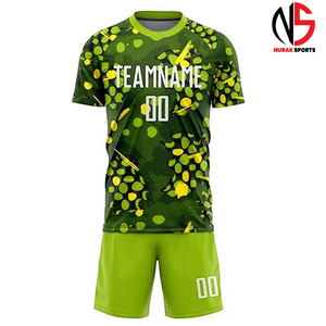 ชุดฟุตบอลชาย เสื้อและกางเกงขาสั้น ดีไซน์ล่าสุด แบบสั่งทำพิเศษ พิมพ์ลายแบบ Sublimation ชุดยูนิฟอร์มฟุตบอล บริการ OEM ที่ NURAK 2026 - Product Image 3