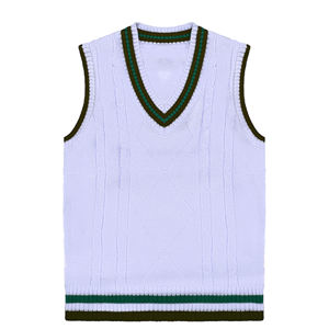 Nouveau Gilet Pull Tricoté Imperméable Personnalisé avec Logo OEM 2026 – Col V Sans Manches pour Homme, Idéal pour le Cricket et les Sports de Plein Air - Product Image 4