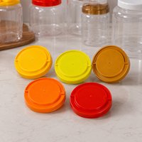 Bocaux alimentaires transparents en PET à large ouverture, de 30 ml à 1000 ml, avec couvercles, pour le miel, la gelée, le sucre, les collations et l'emballage d'aliments pour bébés (vente en gros)