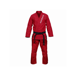 Askar Wear Ind <b>Red</b> Jiu Jitsu Uniform Unisex Durable Martial Arts Wear Cotton <b>Material</b> - Product Image 1