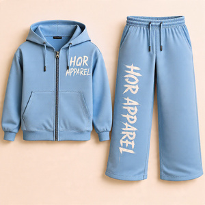 Ensemble de survêtement unisexe personnalisé en coton 100 % écologique, avec sweat à capuche et pantalon de jogging, pour la gym, vente en gros, survêtements unis - Product Image 3