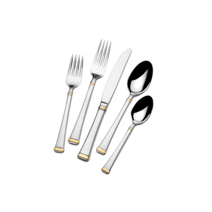 Ensemble de couverts modernes en acier inoxydable miroir, collection élégante de couverts de table pour la maison, la cuisine et l'hôtel à prix avantageux - Product Image 2