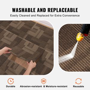 Piastrelle per Moquette Imbottite Riutilizzabili 60x60 cm, Facile Installazione Fai-da-Te, per Camera da Letto e Soggiorno, Motivo Rettangolare con Imbottitura Integrata - Product Image 6
