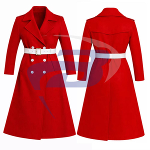 Delta |   Sigma |   Manteau long en laine de haute qualité pour femme, style Trench, avec ceinture, de la sororité Theta, idéal pour l'hiver. - Product Image 3