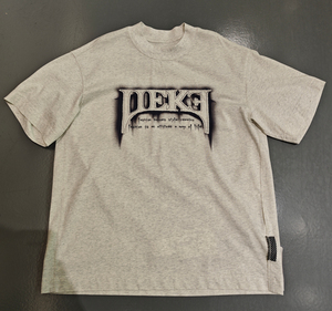 Manufacturer Men Oversized Boxy T-shirt Distressed Embroidery Patches Logo DTG Printing <b>Spray</b> Dirty Color Streetwear Unisex - Product Image 1