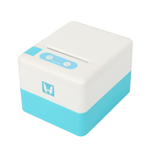 Imprimante thermique de reçus et d'étiquettes POS P20 Mini 58 mm couleur bleu ciel USB / Noir et blanc 203 DPI avec prise en charge des codes-barres en stock - Product Image 2
