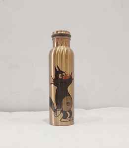 Botella de Cobre con Diseño Estampado y Martillado, Ideal para Yoga, Gimnasio y Escuela, de Alta Calidad - Product Image 1