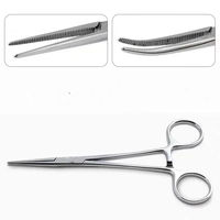 12,5 cm chirurgische oogheelkundige forceps van roestvrij staal met gebogen punten, veiligheidsstandaard, muggenforceps