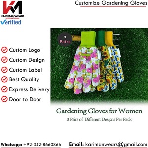 Gants de jardinage professionnels antidérapants, service OEM, personnalisation de la marque, fabricant exportateur - Product Image 3