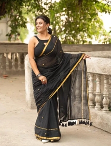 Sari Tradicional de Algodón Gini Mul Único para Mujer KV con Blusa Sin Coser de Secado Rápido y Reversible para Otoño - Product Image 6