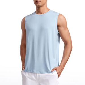 Débardeur de sport personnalisé pour homme, respirant, 100 % coton, tissu extensible doux, col rond, sportif, 275 GSM, vêtements de fitness - Product Image 2