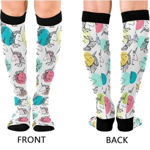 Premium SILKZON INDUSTRY Custom Printed Cotton/Bamboo Fiber Anti-Bacterial <b>Breathable</b> Quick Dry Anti-Slip Men's <b>Socks</b> - Product Image 6