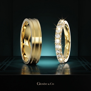 Custom Moissanite Couple Wedding <b>Rings</b> <b>Gold</b> Color Matching <b>Ring</b> <b>Set</b> Glosbe & Co - Product Image 5